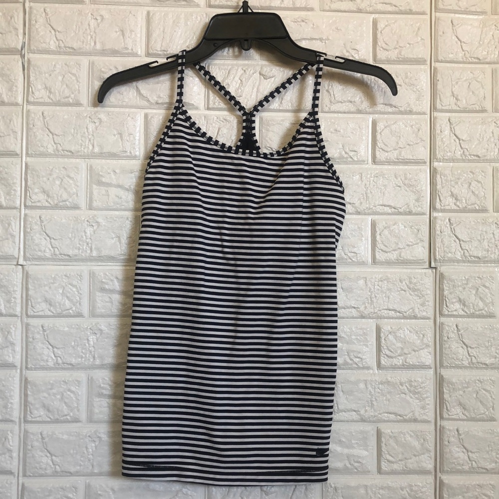 Nike Dri-fit striped activity racer back tank top size S - Picture 1 of 5